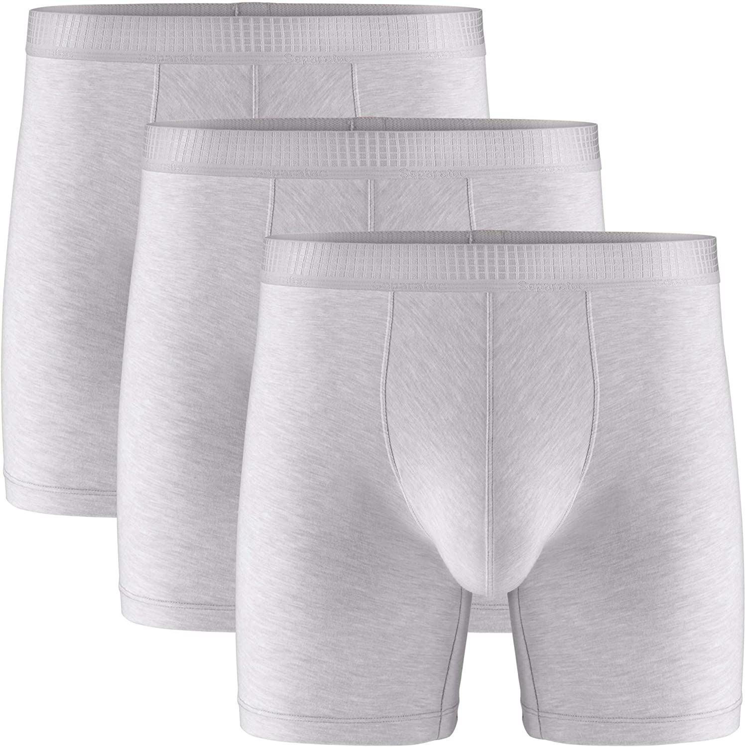 Separatec Men's 3 Pack Micro Modal Separate Pouches Comfort Fit