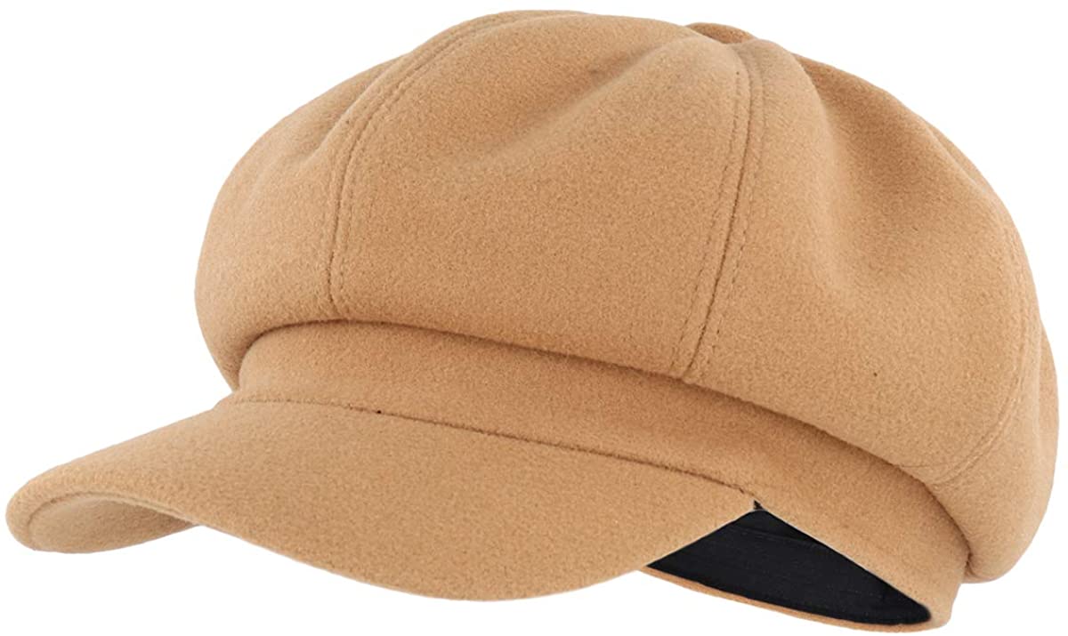 6 7/8 Fitted Gisdanchz Women Linen Newsboy Cap Cabbie Hat 8 Panels 