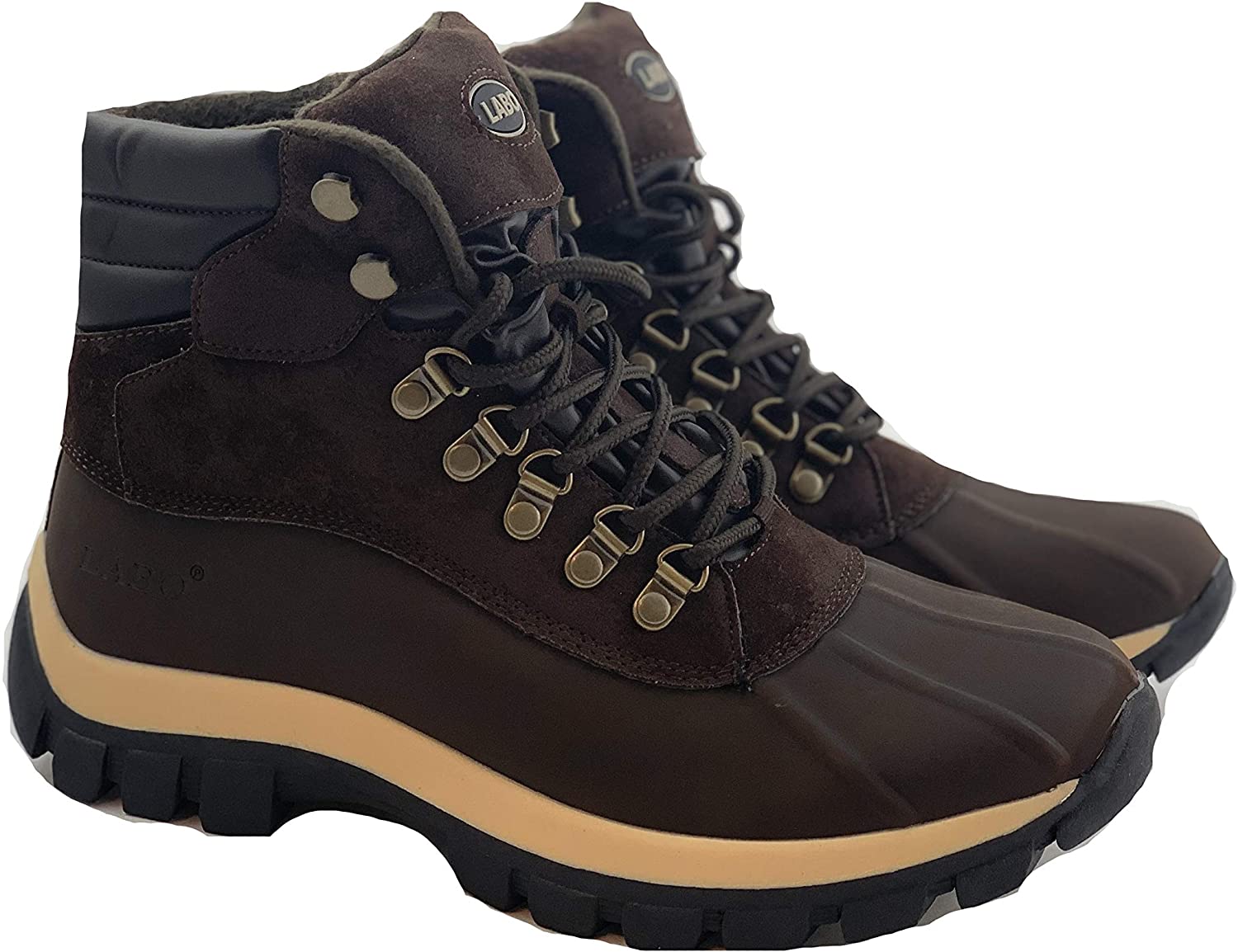 LABO Mens Snow Boots Waterproof Insulated Lace UP-103 by CITISHOESNYC