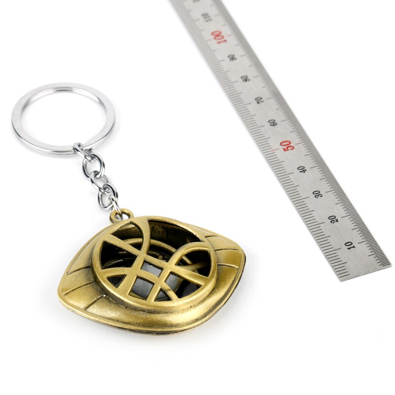 Doctor Who Keychain Strange Eye of Agamotto Key Chain TARDIS Key Rings For Gift Chaveiro Car Key Ring Jewelry Movie Trinket-1