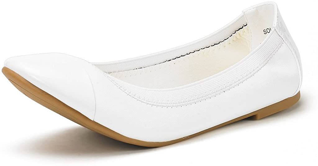 DREAM PAIRS Women's Sole-Flex Ballerina Walking Flats Shoes