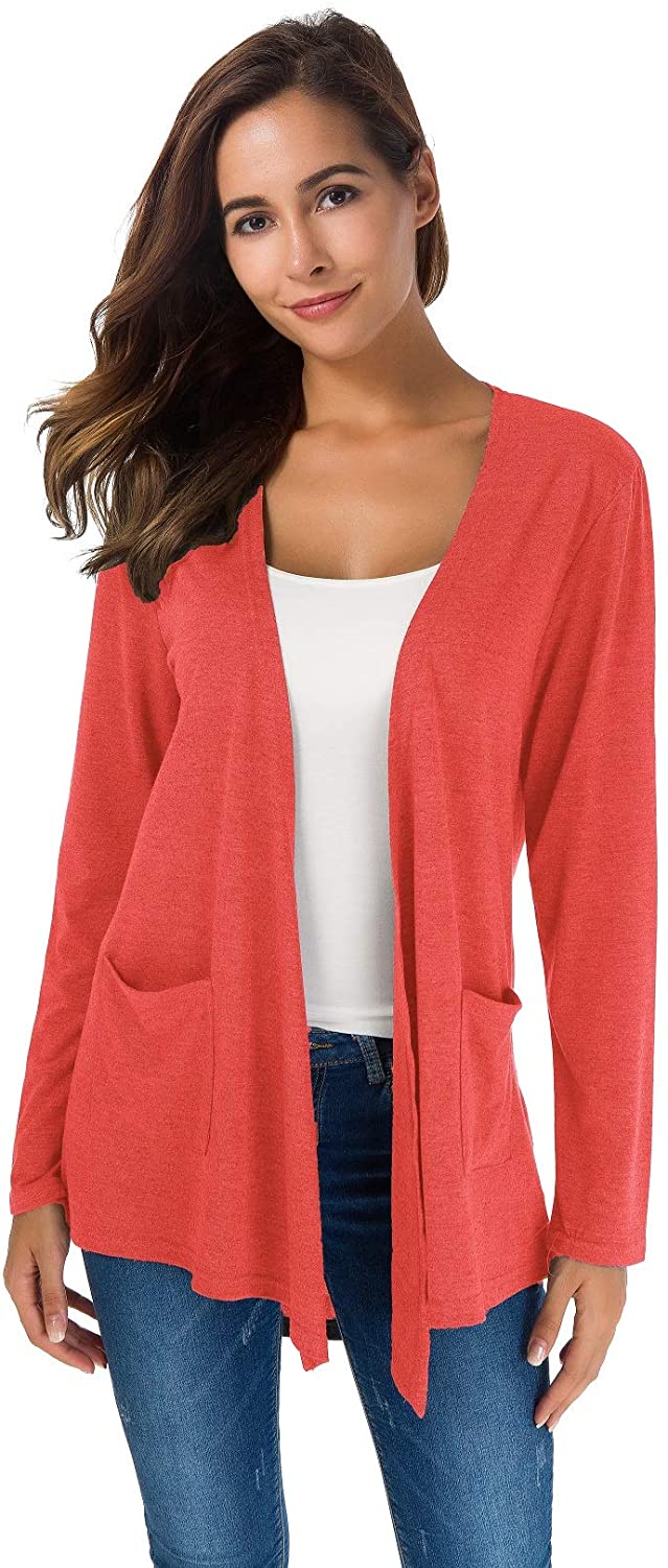 TownCat Cardigans for Women Loose Casual Long Sleeved Open Front Breathable  Card | eBay