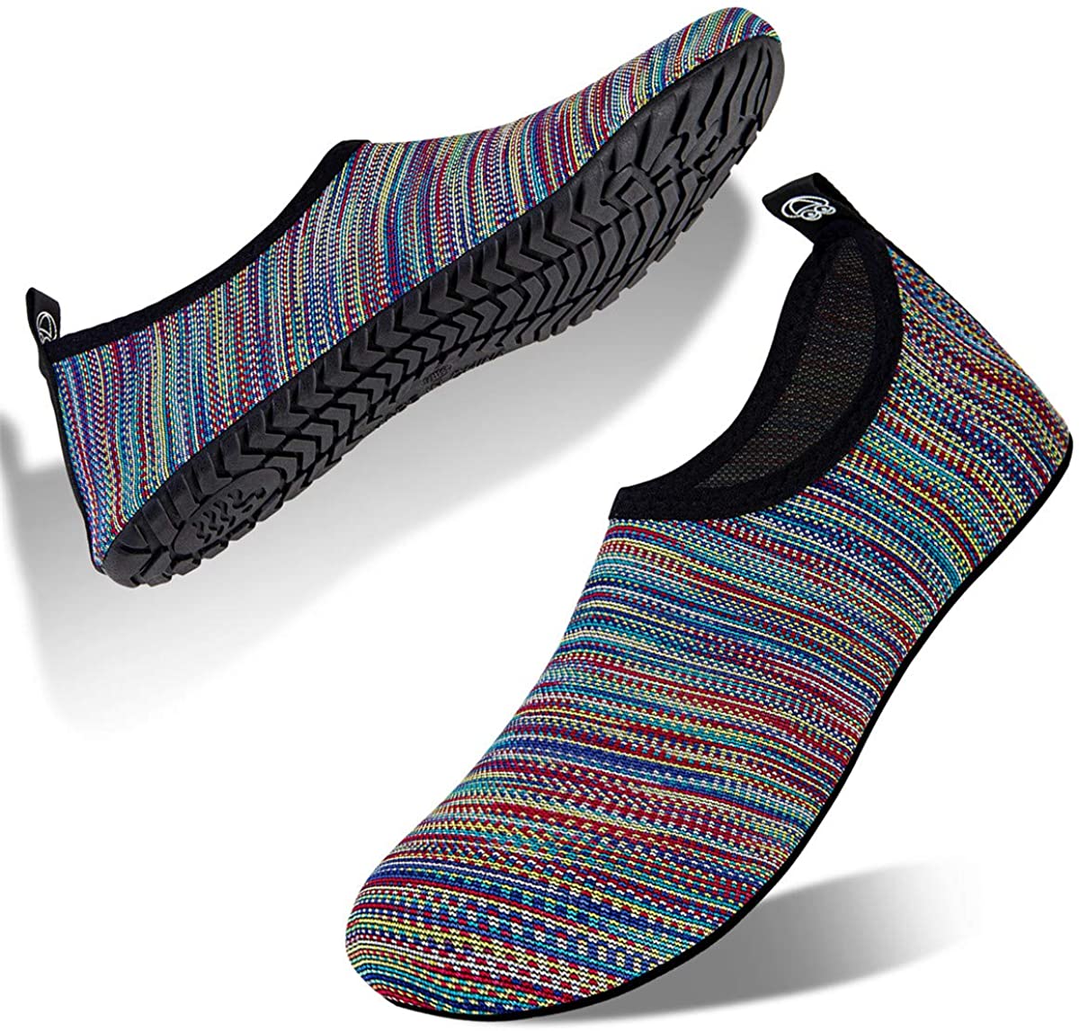 HMIYA Aqua Socks Beach Water Shoes Barefoot Yoga Socks Quick-Dry Surf Swim Shoes for Women Men 