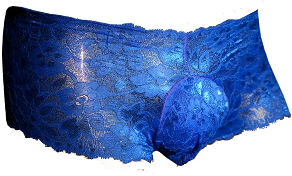 K Men Sissy Pouch Panties Sexy Mens Lace Thong G String Brief Hipster