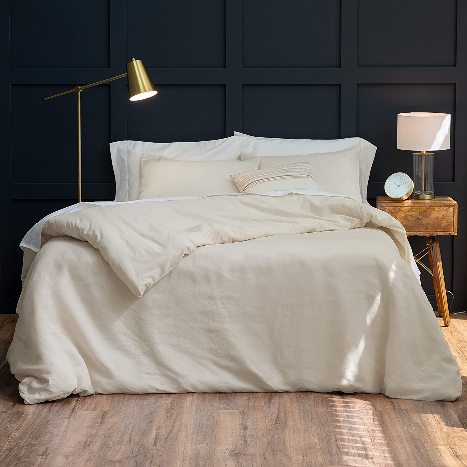 cotton linen duvet cover set