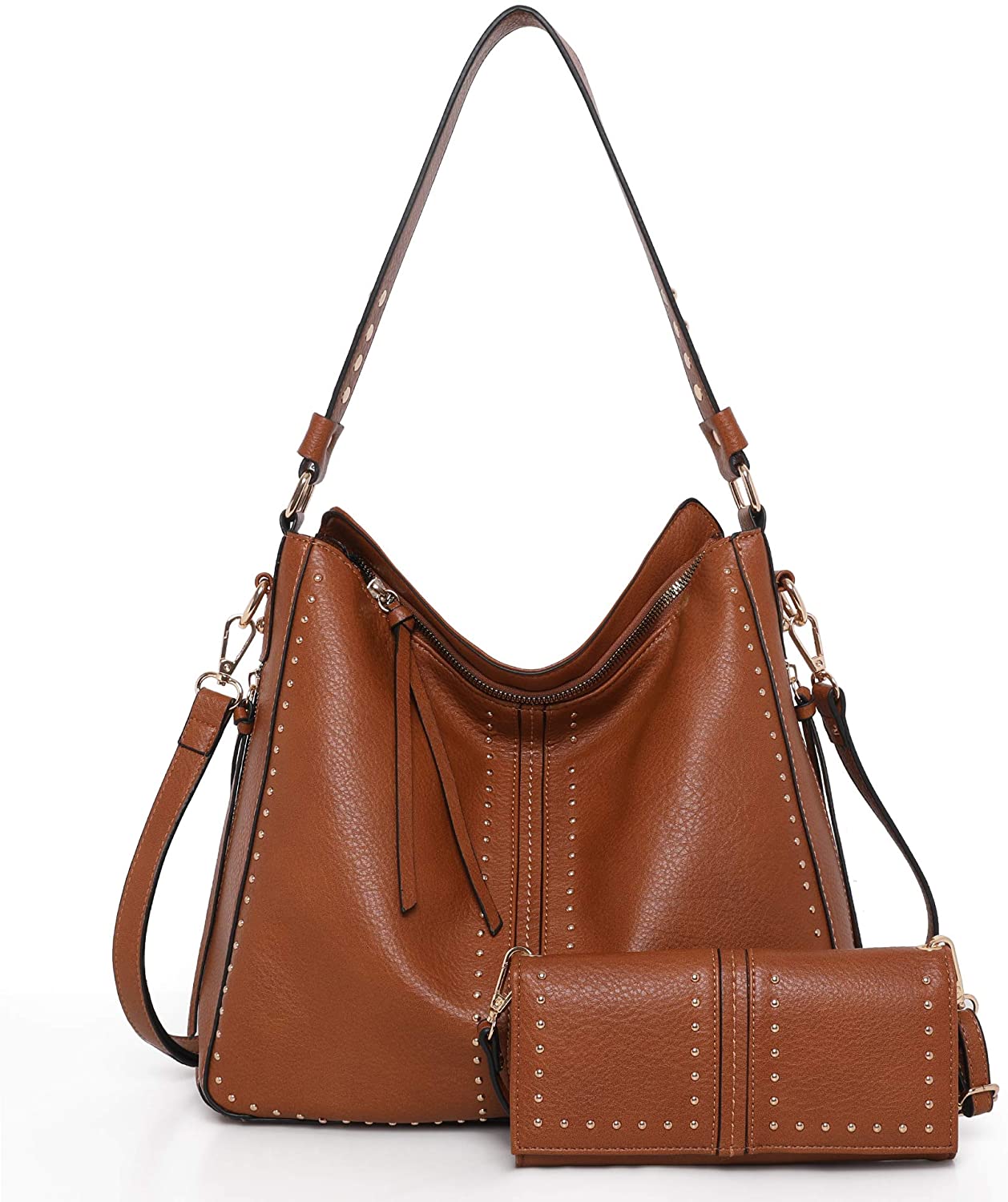 Montana West Large Leather Hobo Handbag for Women Concealed Carry