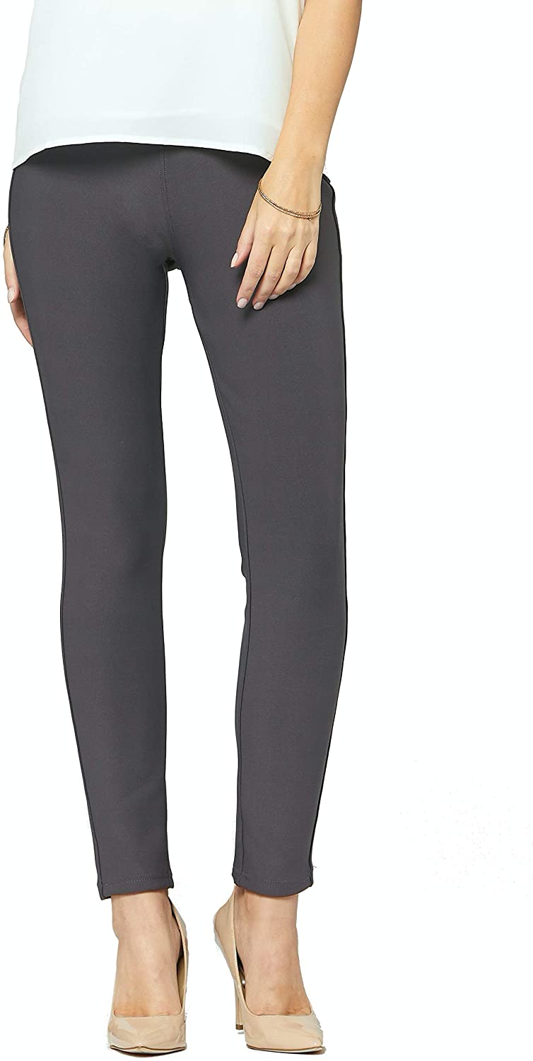 Premium Women's Stretch Ponte Pants - Dressy Leggings - Wear to Work - All  Day C | eBay