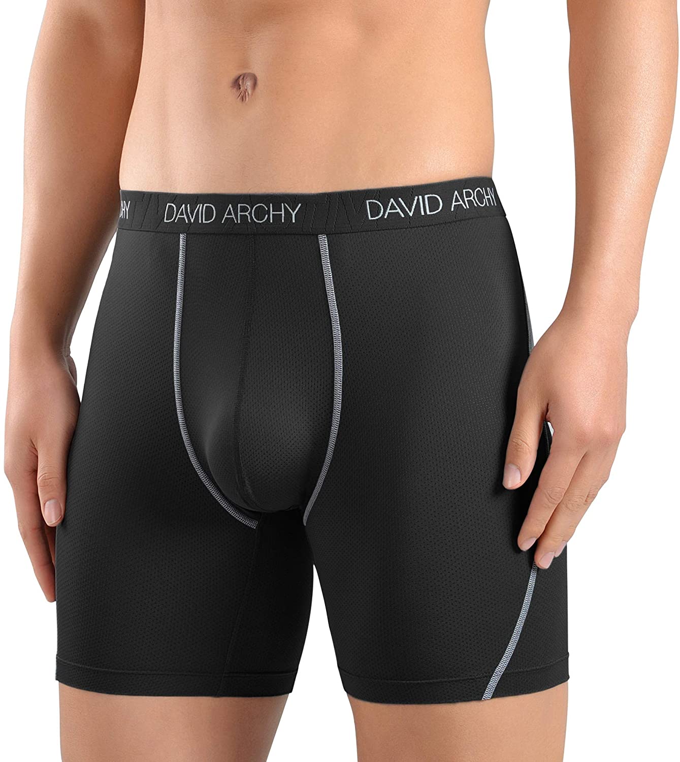 DAVID ARCHY 3 Pack Men's Ultra Soft Mesh Quick Dry Sports Underwear ...