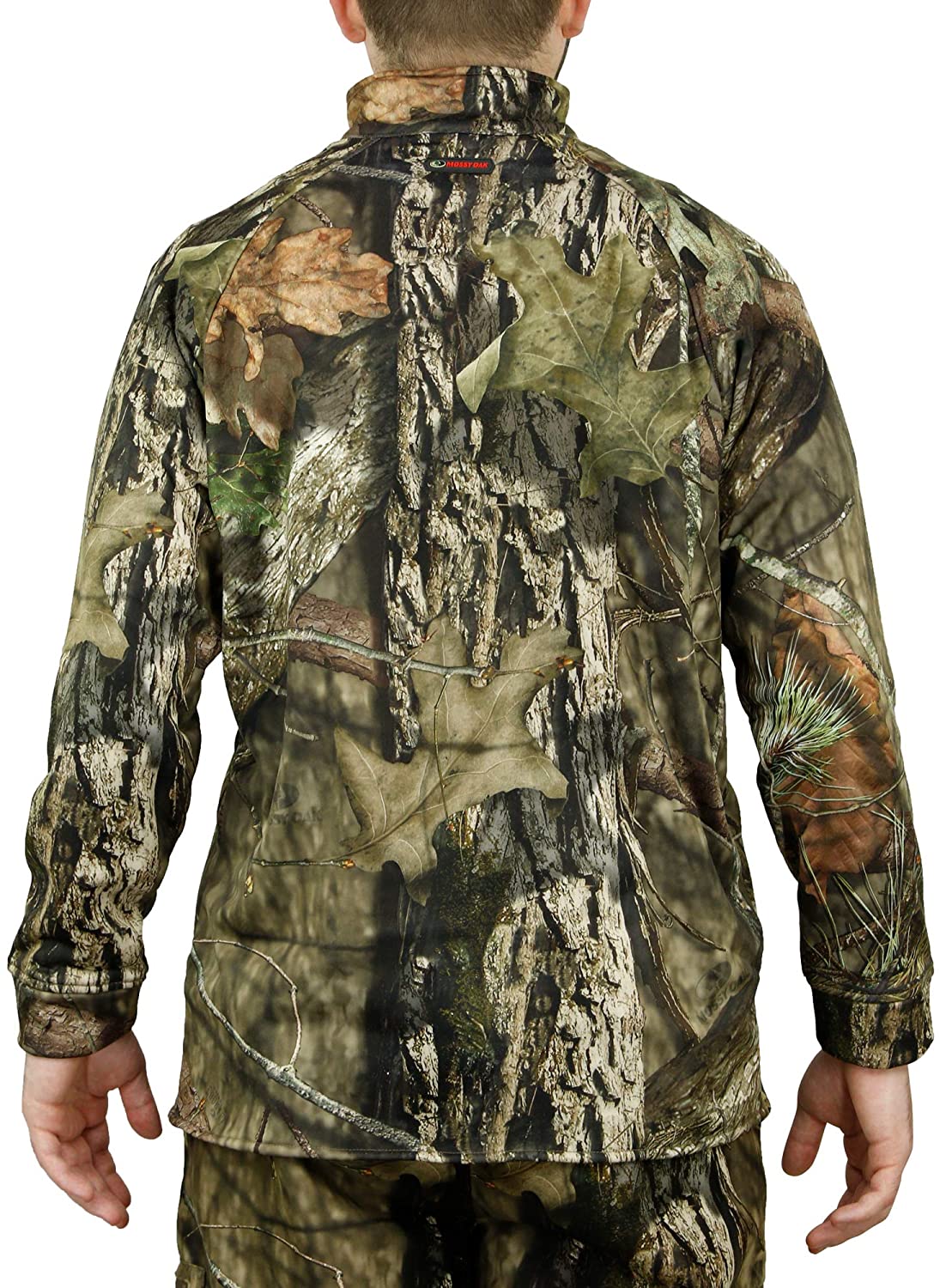 Mossy Oak Camo Hunting Jacket for Men Fleece Quarter Zip Pullover | eBay