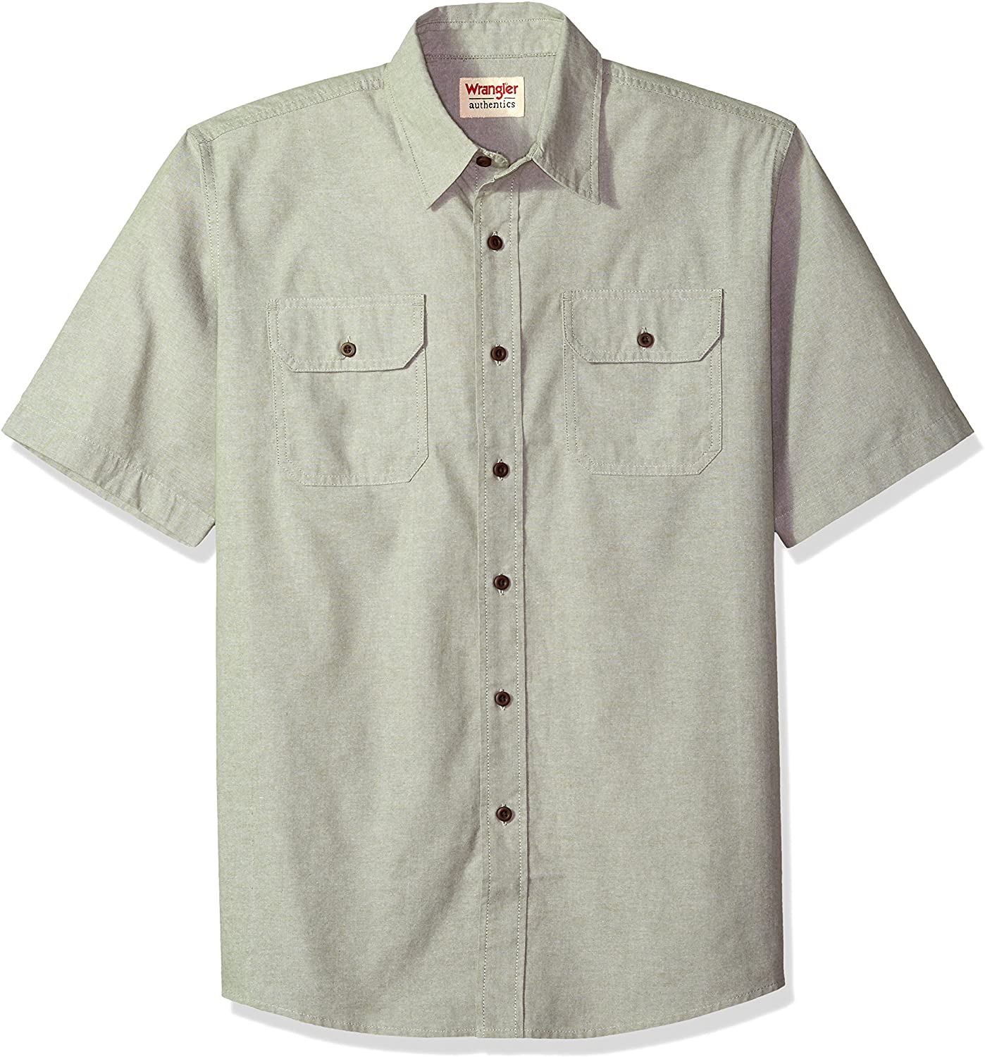 Wrangler Authentics Men's Short Sleeve Classic Woven Shirt 