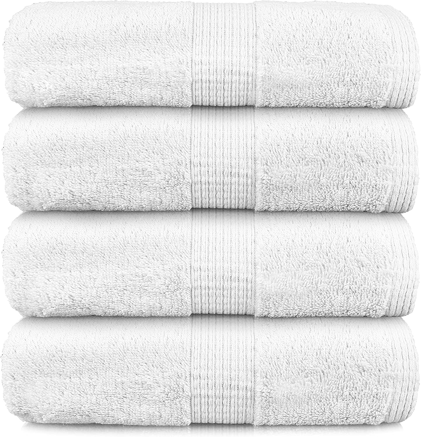 Bath Sheets Bathroom Towel Set- 4 Pack 100% Cotton Extra Large