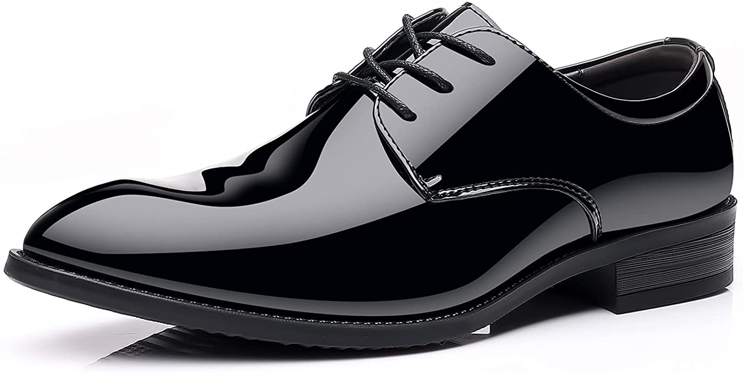 ZZHAP Men's Pointed-Toe Tuxedo Dress Shoes Casual Slip-on Loafer | eBay