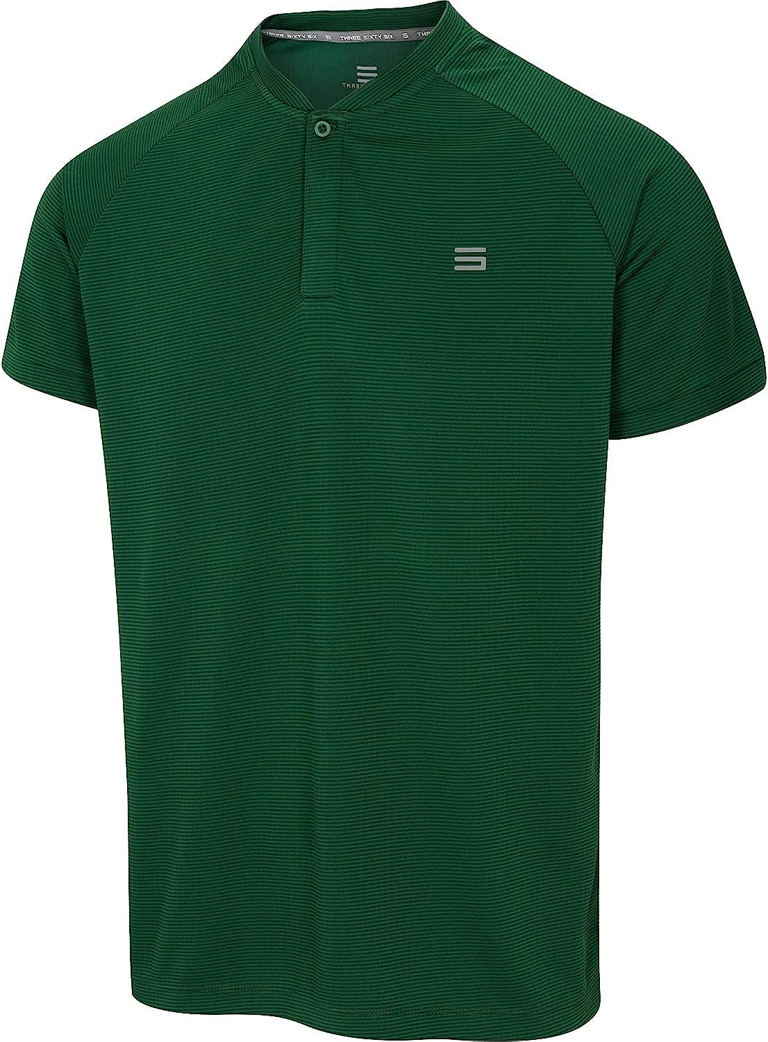 Three Sixty Six Collarless Golf Shirts for Men - Men's Casual Dry Fit