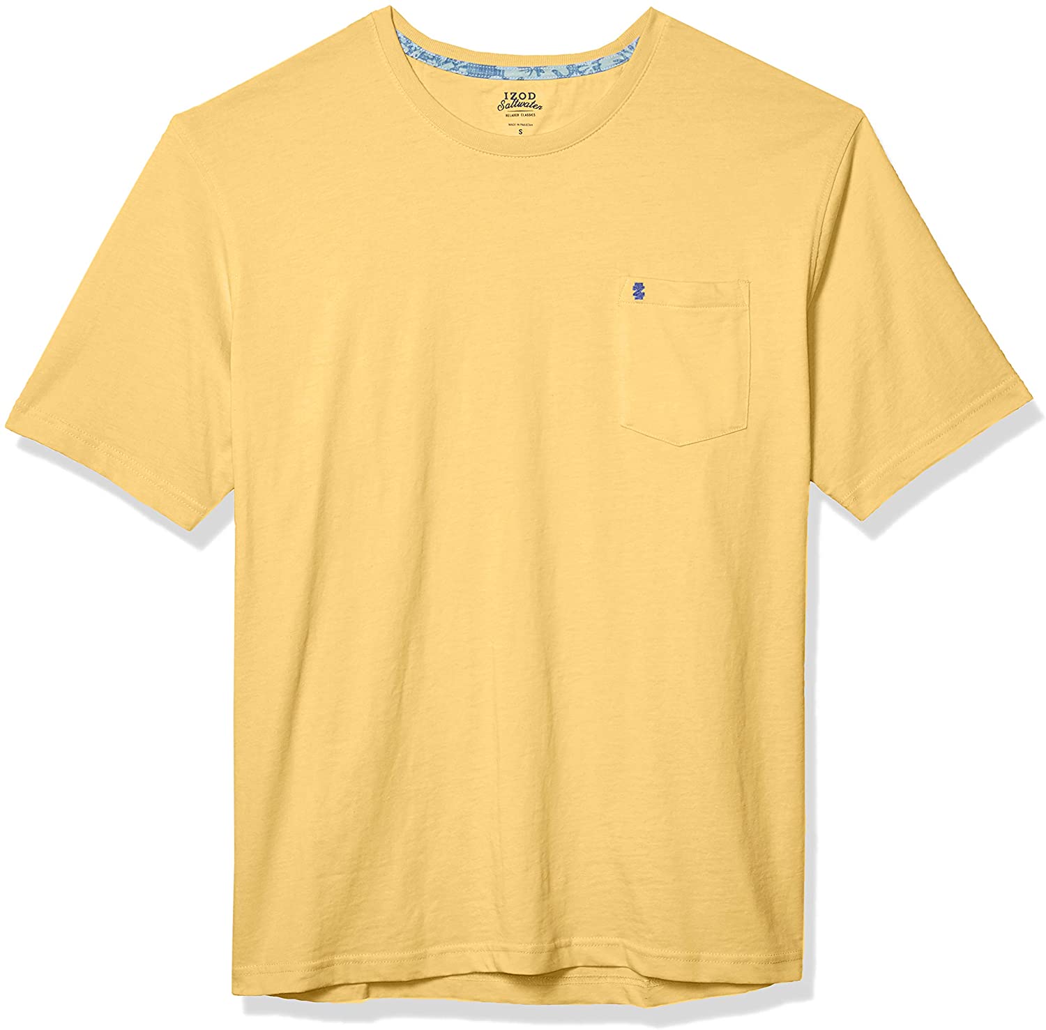 IZOD Men's Saltwater Short Sleeve Solid T-Shirt with Pocket | eBay