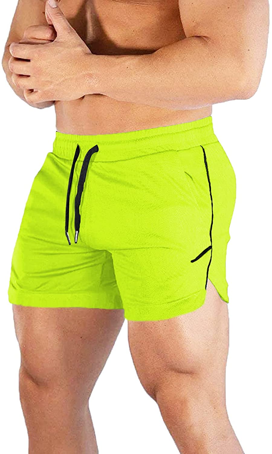 CEHT Mens Athletic Shorts Quick Dry Bodybuilding Mens Workout Shorts Gym Shorts for Men with Pockets 