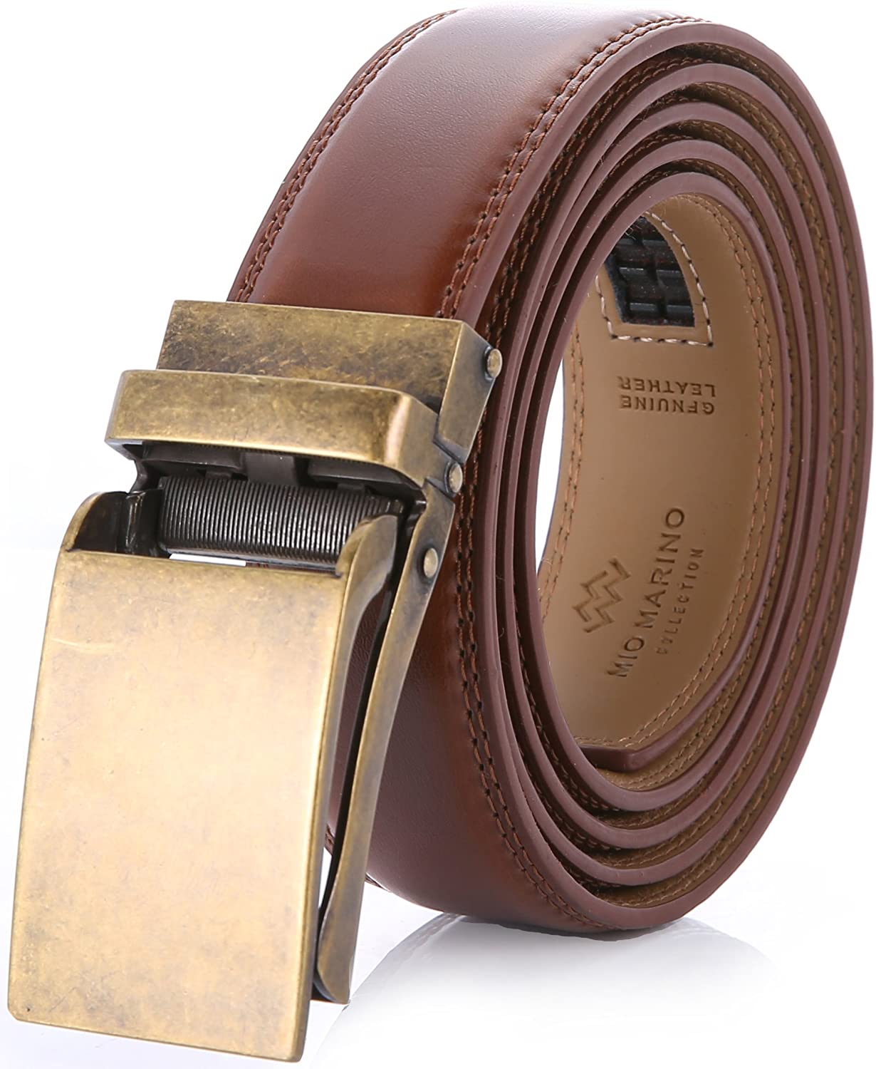 Gift Box Marino Avenue Men’s Genuine Leather Ratchet Dress Belt with Linxx Buckle