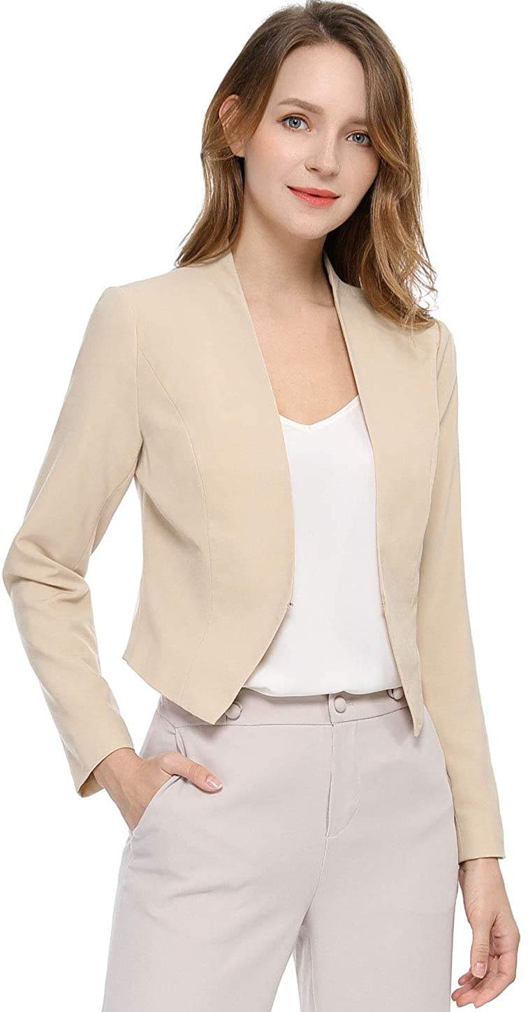 collarless blazer womens