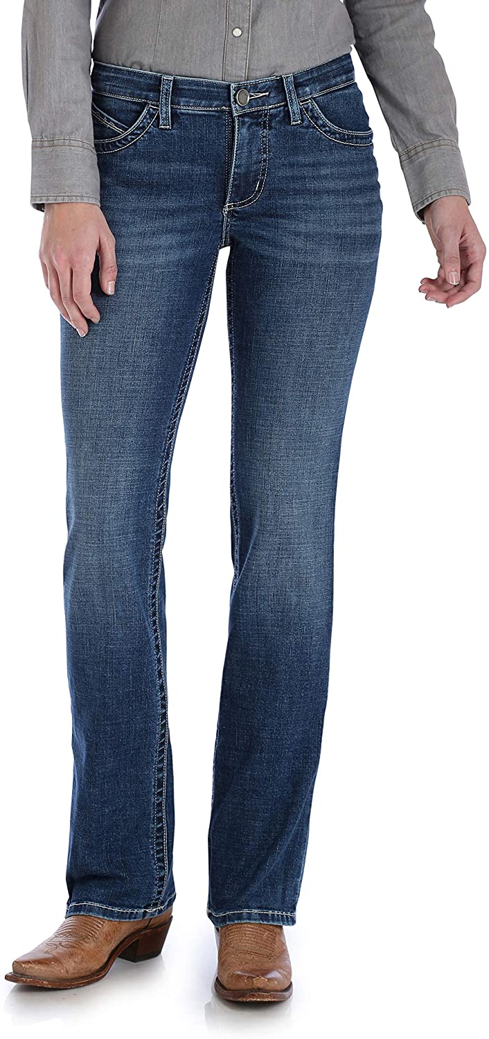 Wrangler Women's Willow Mid Rise Boot Cut Ultimate Riding Jean | eBay