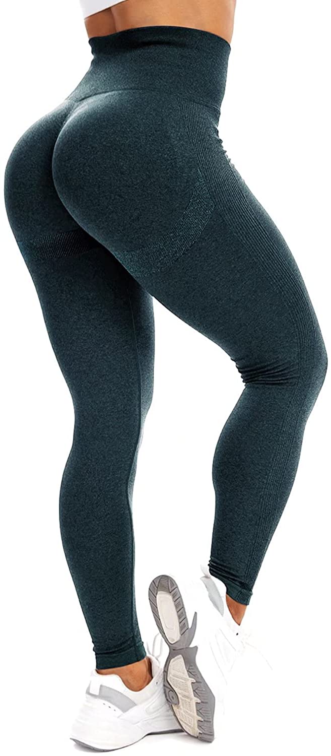 RIOJOY High Waist Leggings for Women Butt Lift Tummy Control Yoga Pants Gym  Work