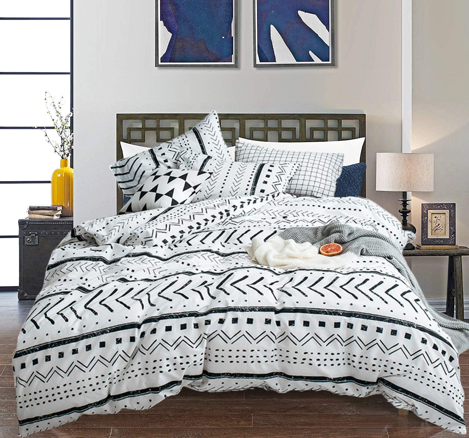 Queen Aztec Bedding Comforter Sets, Black And White Twin Bed Comforter Sets