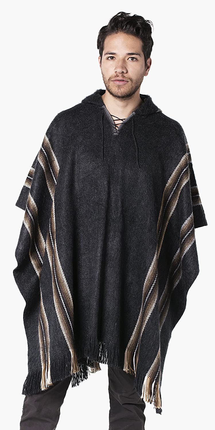 Gamboa - Alpaca Poncho with a Hood - Available in Several Models | eBay