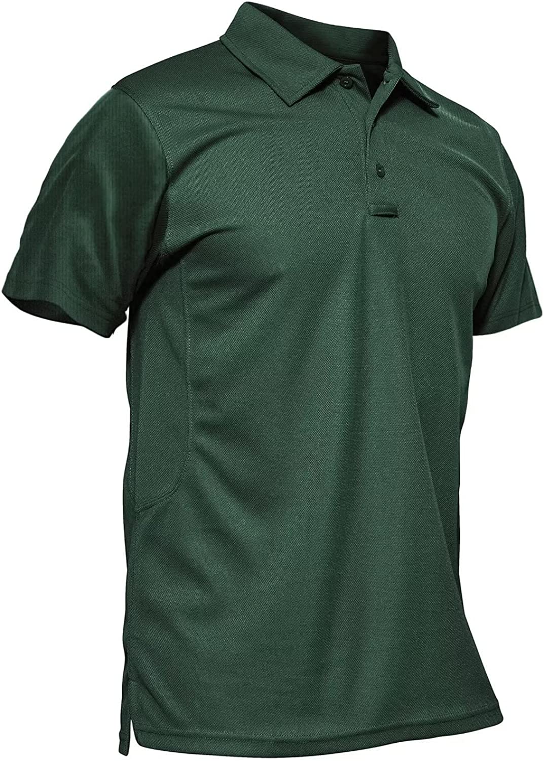  Polo Shirts For Men Long Sleeve Fishing Shirts Work Shirts  For Men 3 Buttons Pique Polo Shirt Tactical Polo For Men Green