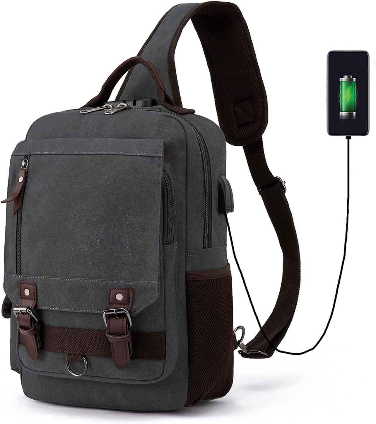  Leaper Messenger Bag Outdoor Cross Body Bag Sling Bag Shoulder  Bag Black : Clothing, Shoes & Jewelry