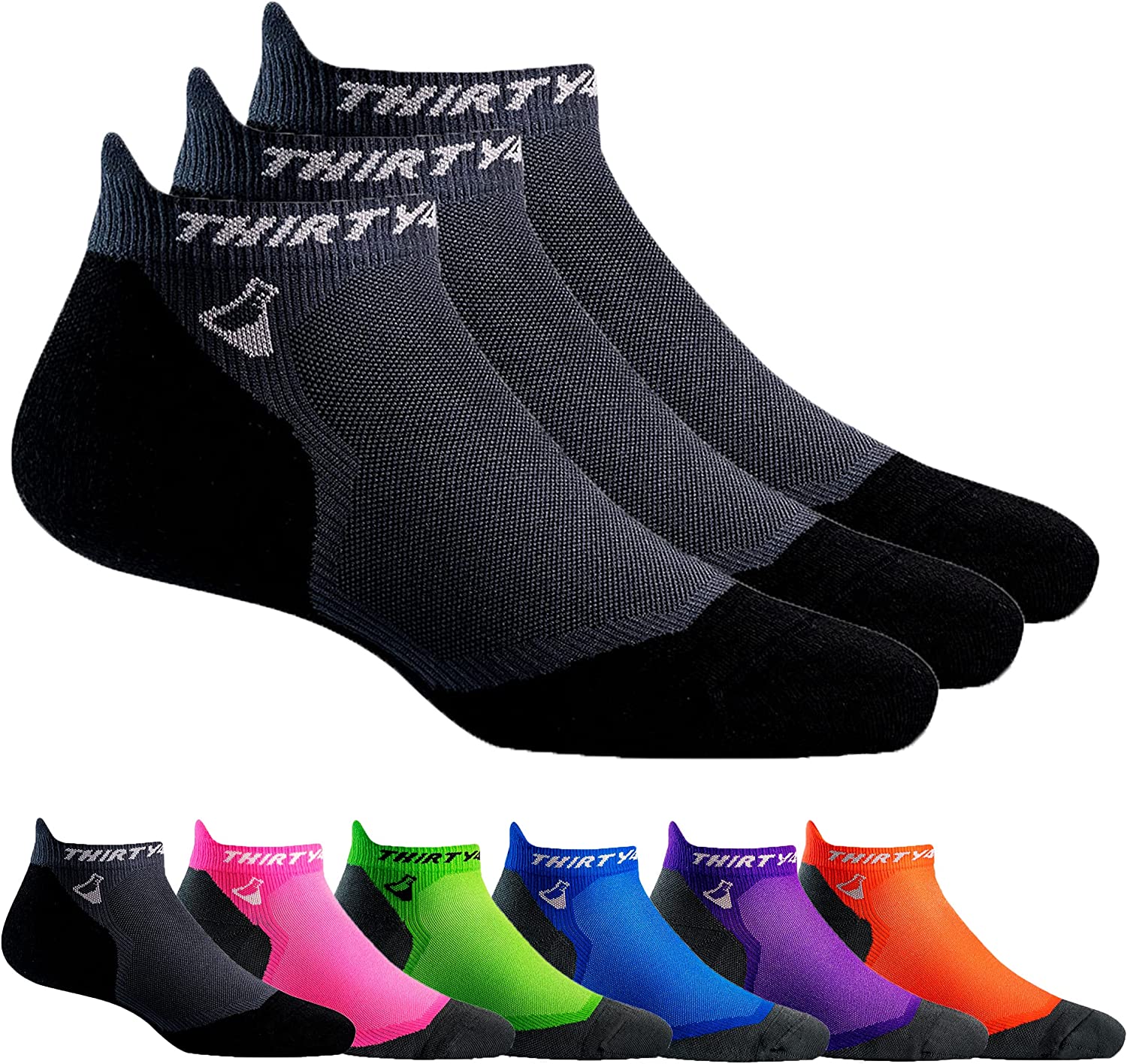 Thirty48 Ultralight Athletic Running Socks for Men and Women with