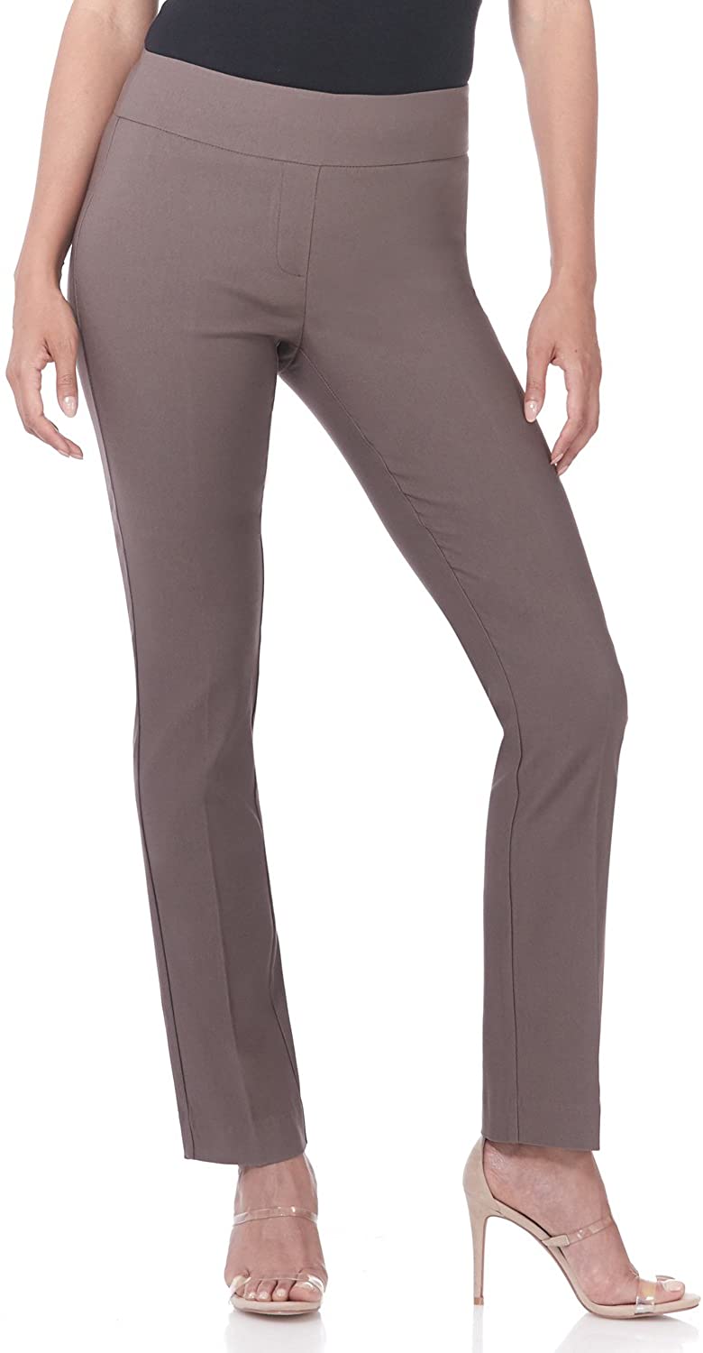Rekucci Women's Ease into Comfort Stretch Slim Pant : : Clothing,  Shoes & Accessories