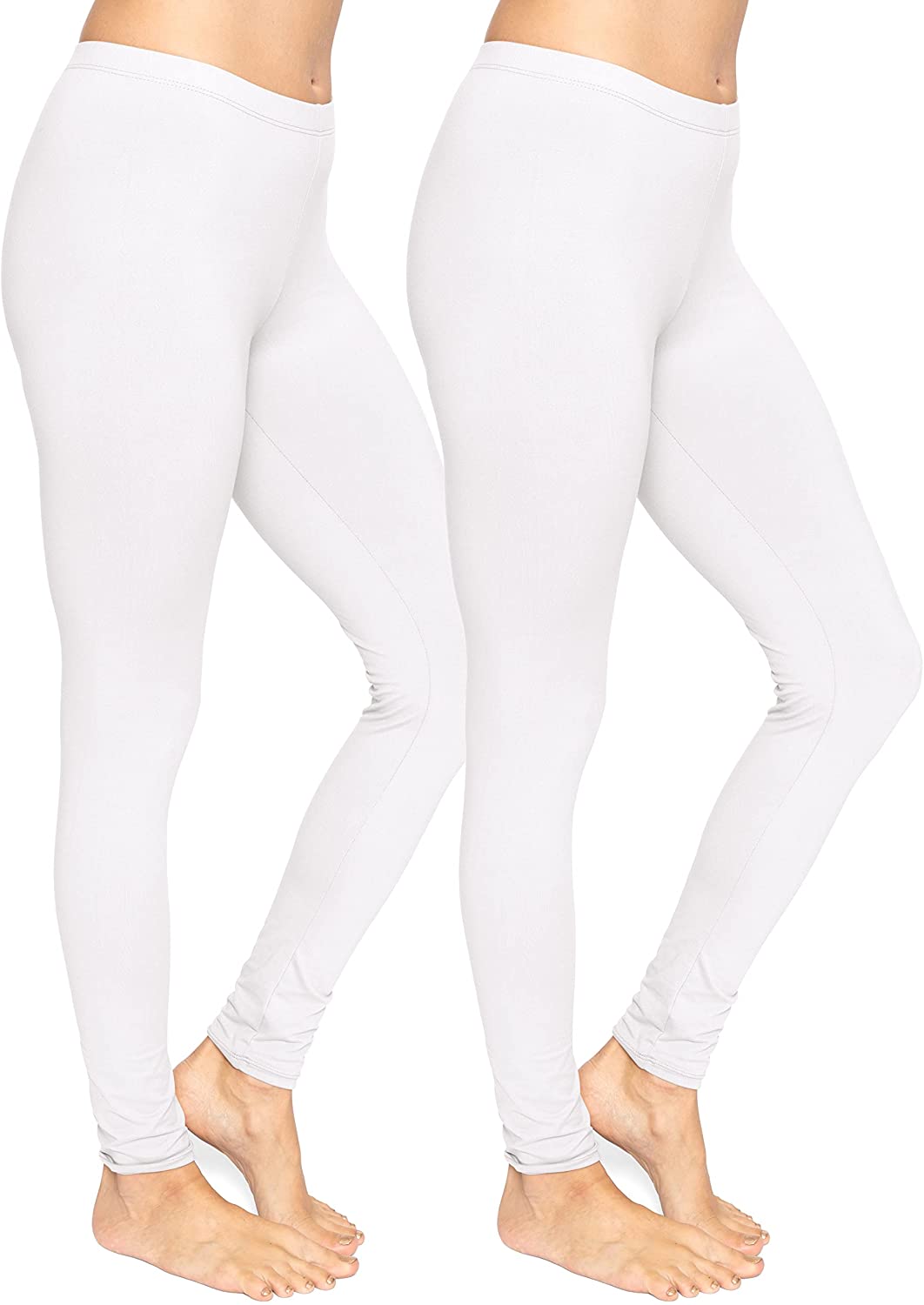 Small to 5X Made in The USA Women's Ultra Buttery Smooth Cotton Leggings