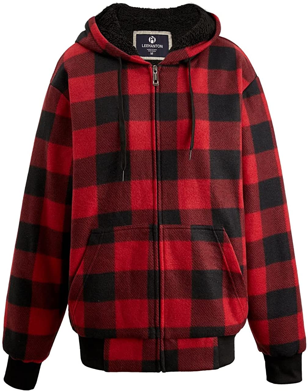 Winter Heavy Warm Sherpa Lined Fleece Plaid Flannel Jacket Men Plus Size  S-5XL B | eBay