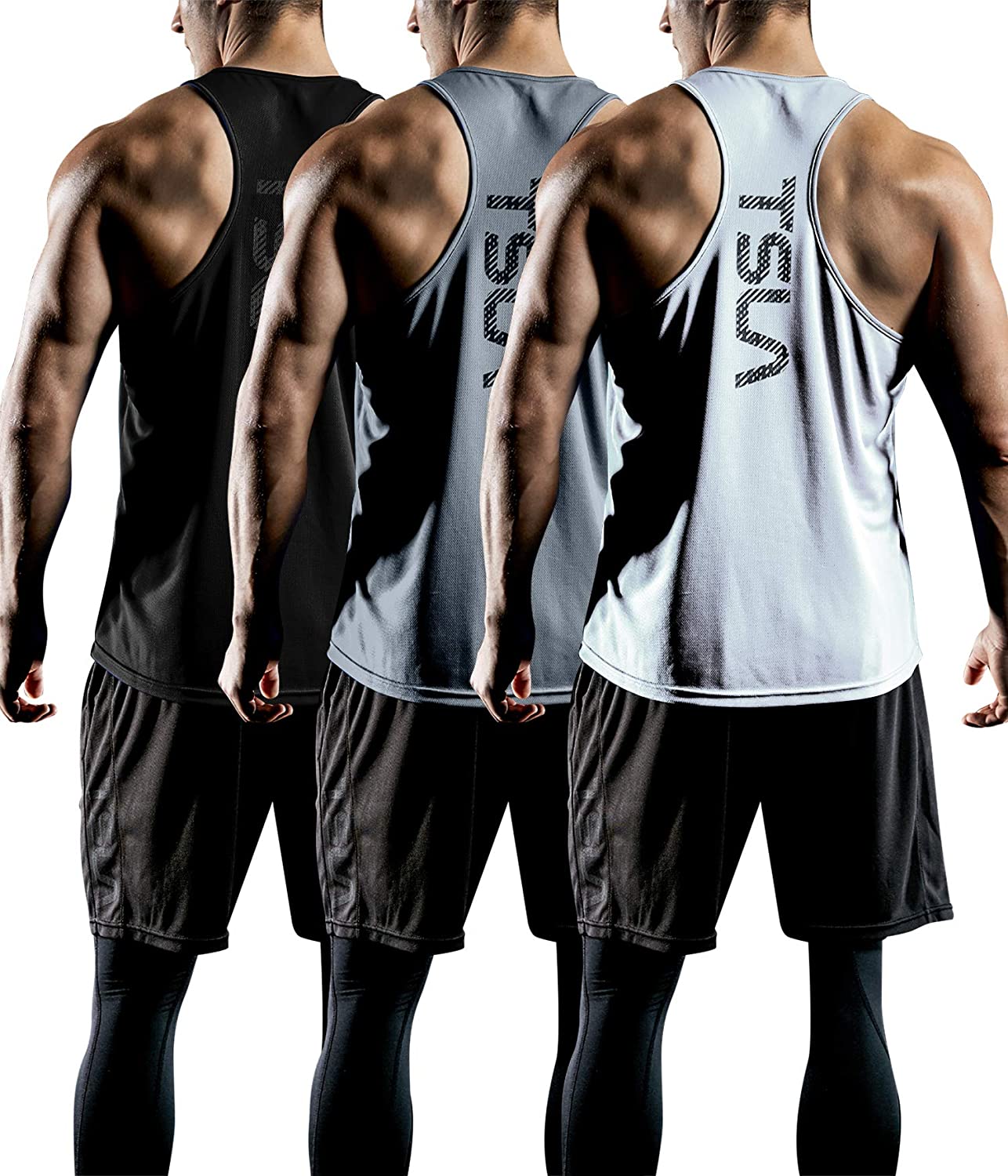  TSLA Men's Muscle Tank Tops, Dry Fit Sleeveless Hoodie