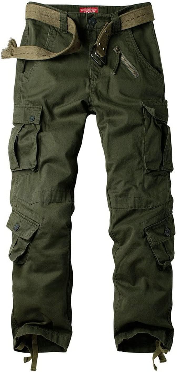 Women's Cotton Casual Military Army Cargo Combat Work Pants  with 8 Pocket Black US 2 : Clothing, Shoes & Jewelry