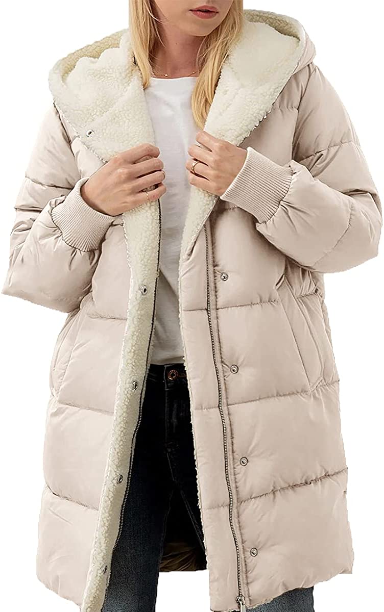 sherpa puffer jacket womens