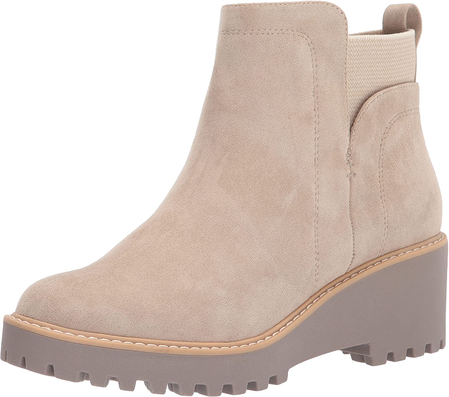 dv dolce vita rielle wedge lug chelsea booties