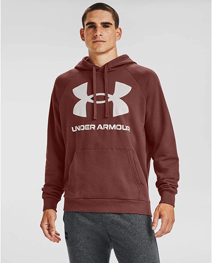 Under Armour Hoodie Men's UA Rival Fleece Hoody New With Tags Red 