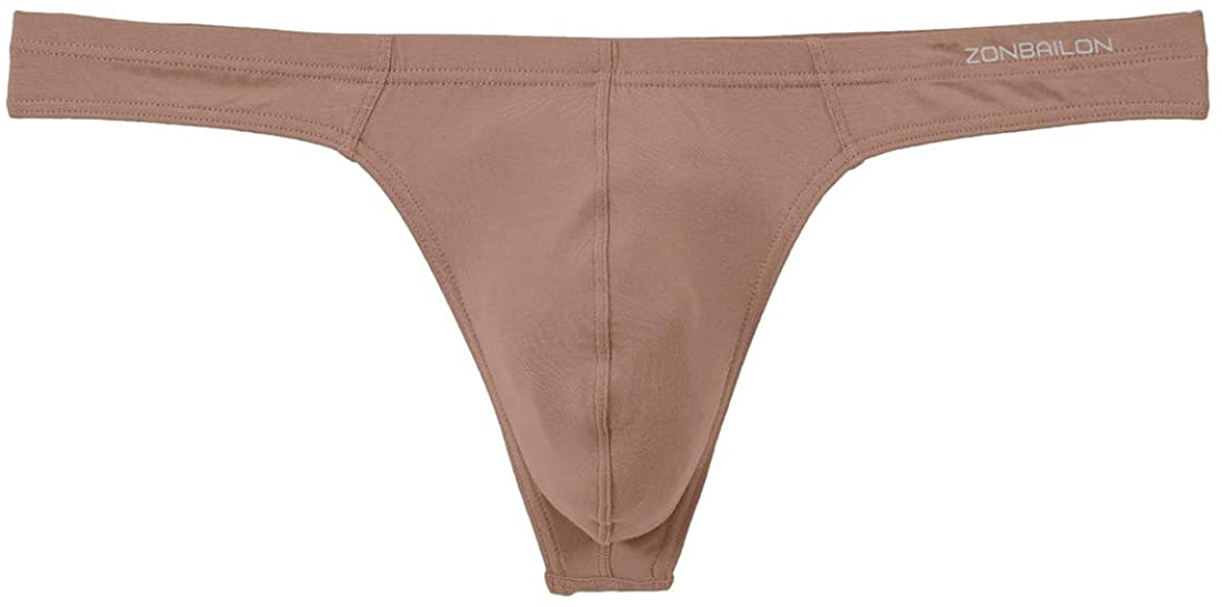 ZONBAILON Bamboo Mens Thong Underwear Sexy Man Thong Butt-Flaunting ...
