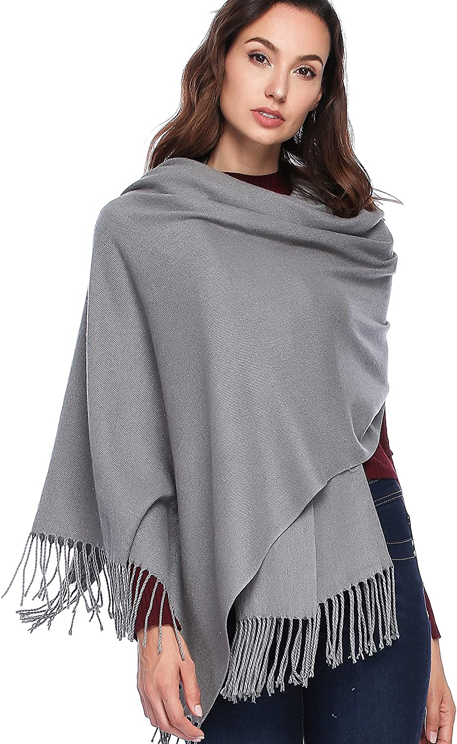 Extra Large Thick Soft Pashmina Scarf Various Colors HOYAYO Cashmere Wool Shawl Wraps 