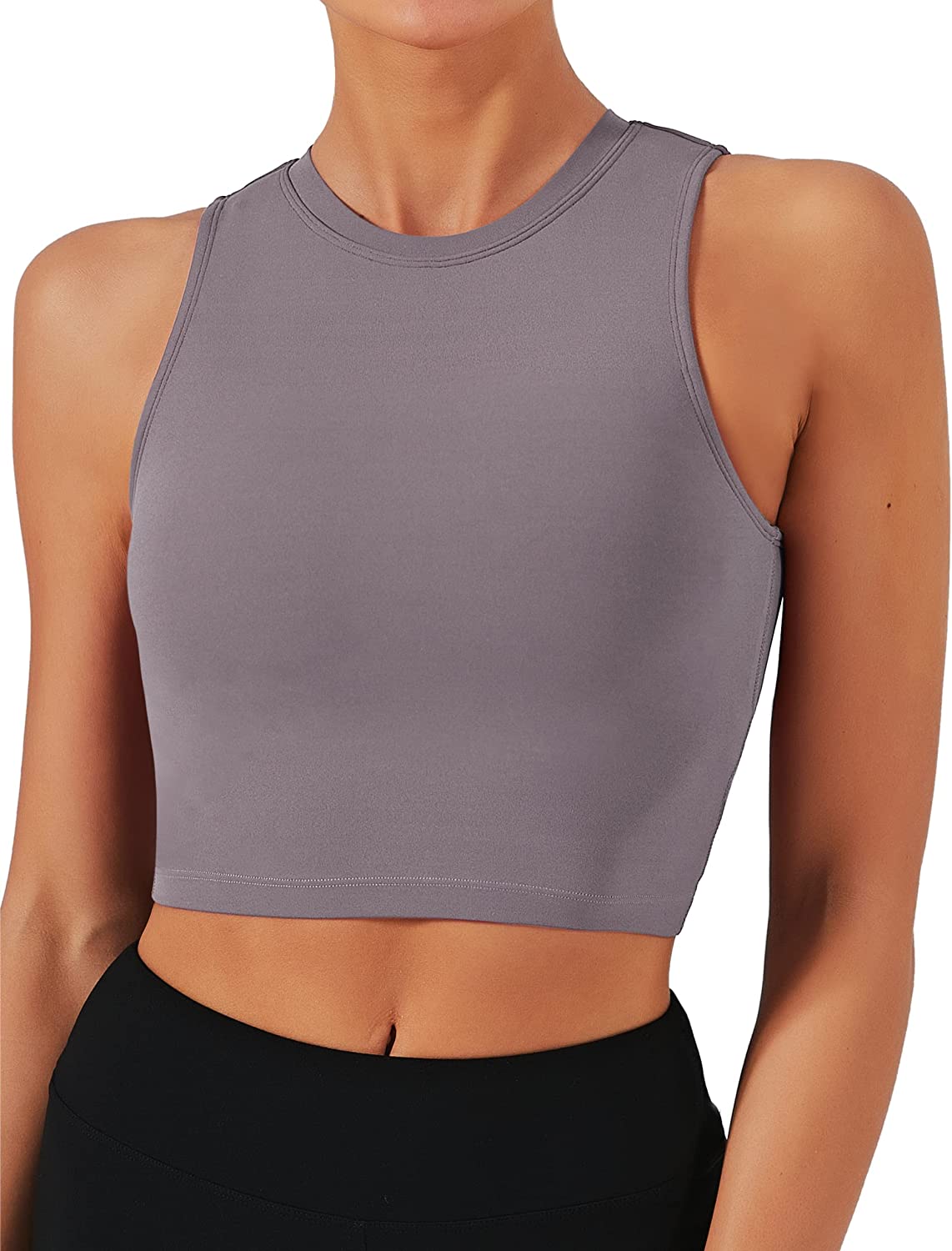  Womens Sport Bras High Neck Removable Padded Yoga