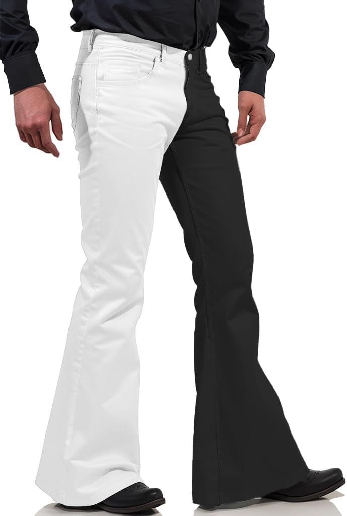 70s Disco Pants for Men,Mens Bell Bottom Jeans Pants,60s 70s Bell Bottoms  Vintage Denim Pants Jeans for Men, Green1, XL : Buy Online at Best Price in  KSA - Souq is now