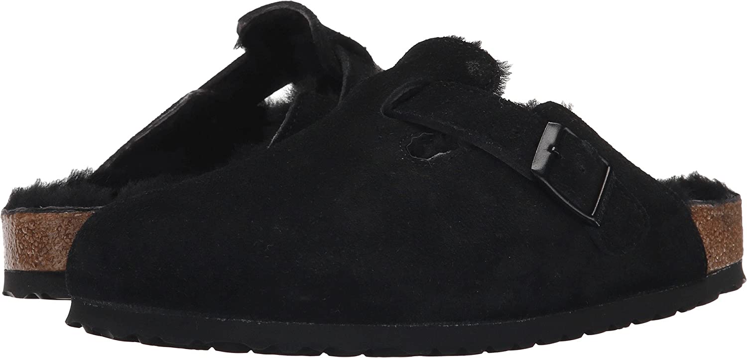 birkenstock shearling clog