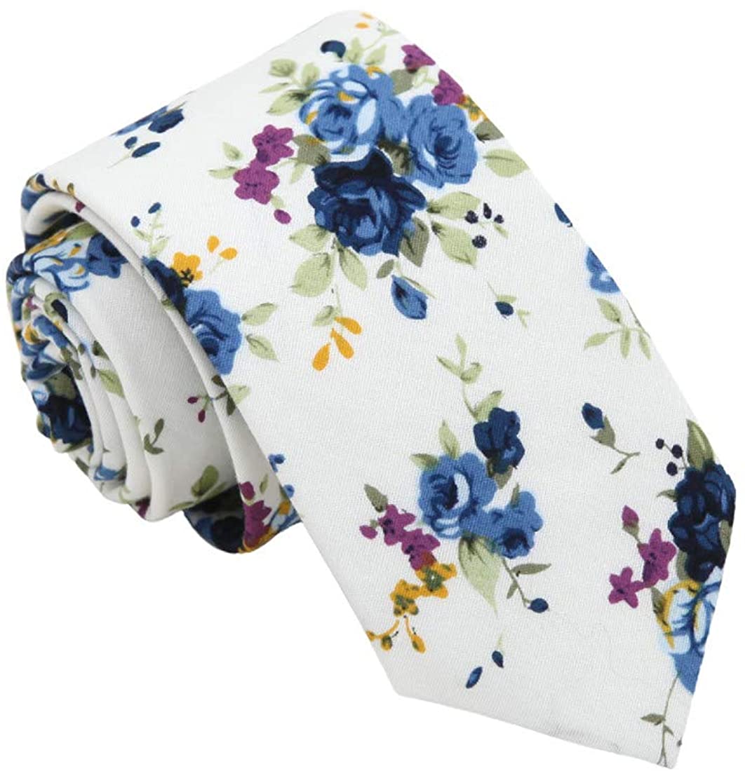 Details about   Mens Tie Set Floral Gentlemen Cotton Tie Hanky Skinny Available Dan Smith CCN01
