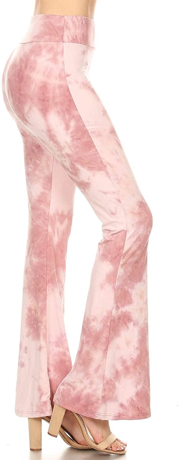 Leggings Depot Women's Ultra Soft Popular Printed Stylish Palazzo Pants BAT3 