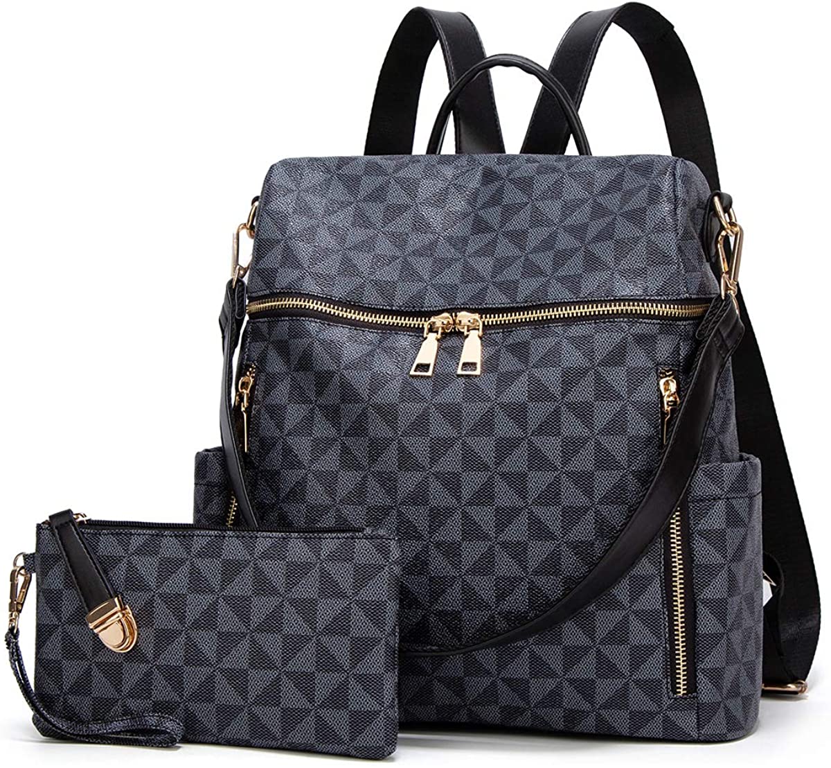 Backpacks for Women Fashion PU Leather Bag Multipurpose Design