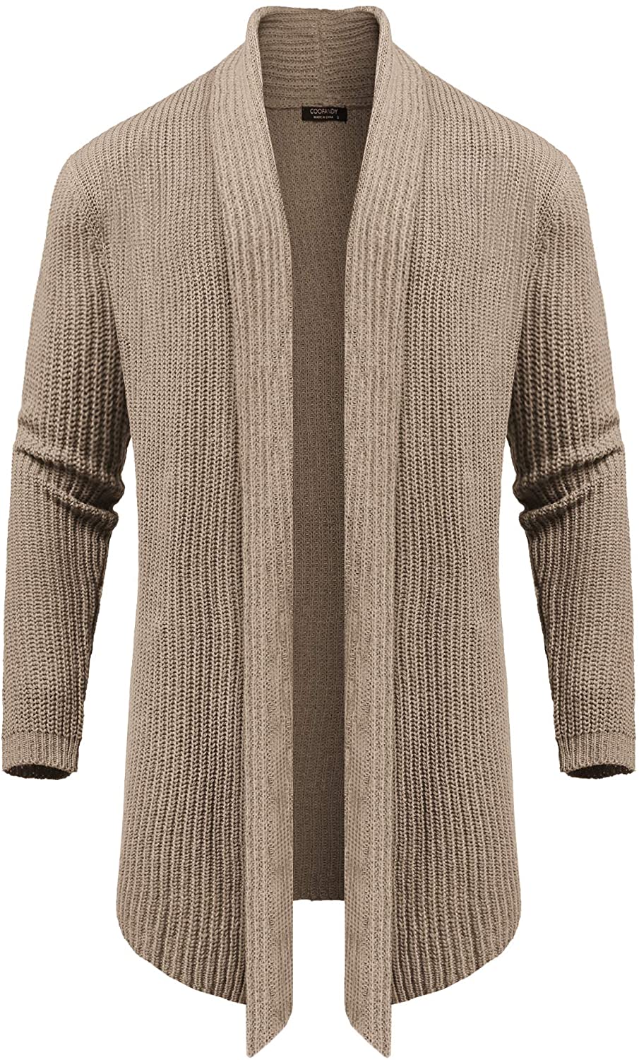 COOFANDY Mens Shawl Collar Cardigan Sweater Button Down Knitted Cardigans with Pockets 