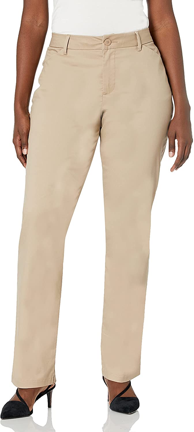 Relaxed Fit Wrinkle-Free Full Elastic Plain Front Pants | King Size