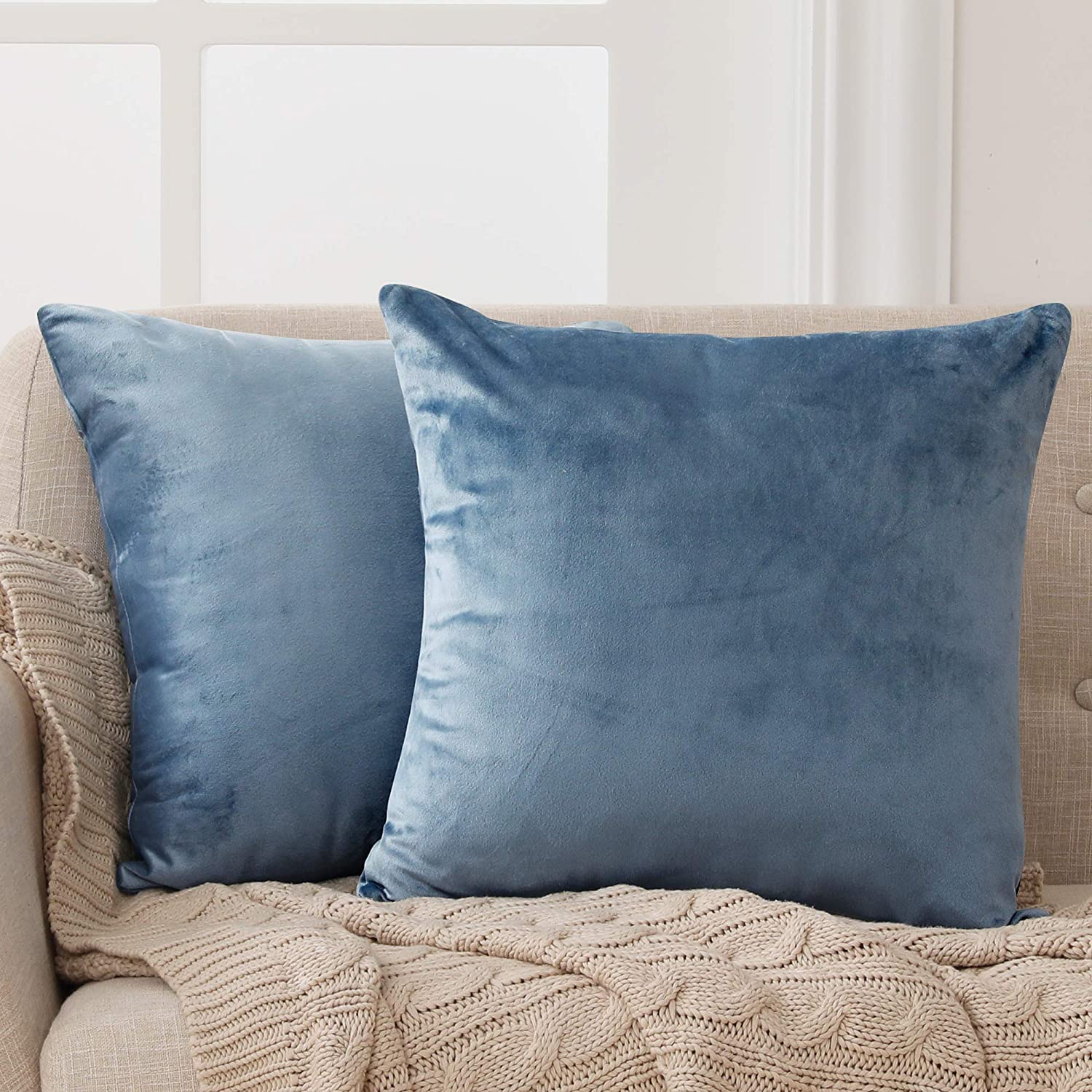 velvet pillow covers