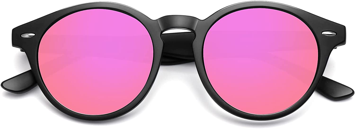 MEETSUN Classic Round Polarized Sunglasses for Women Retro Vintage