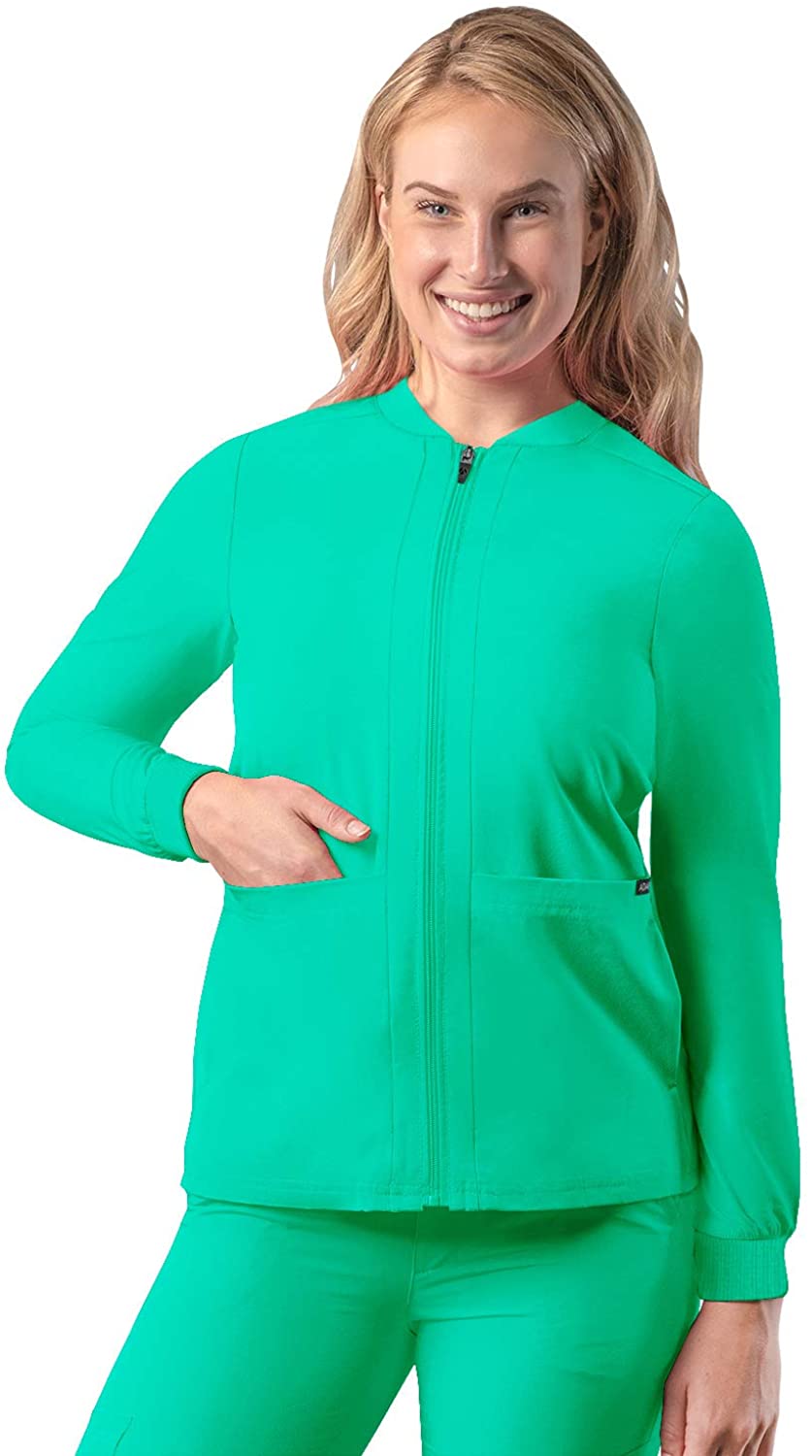 Adar Addition Scrubs for Women - Zippered Bomber Scrub Jacket | eBay