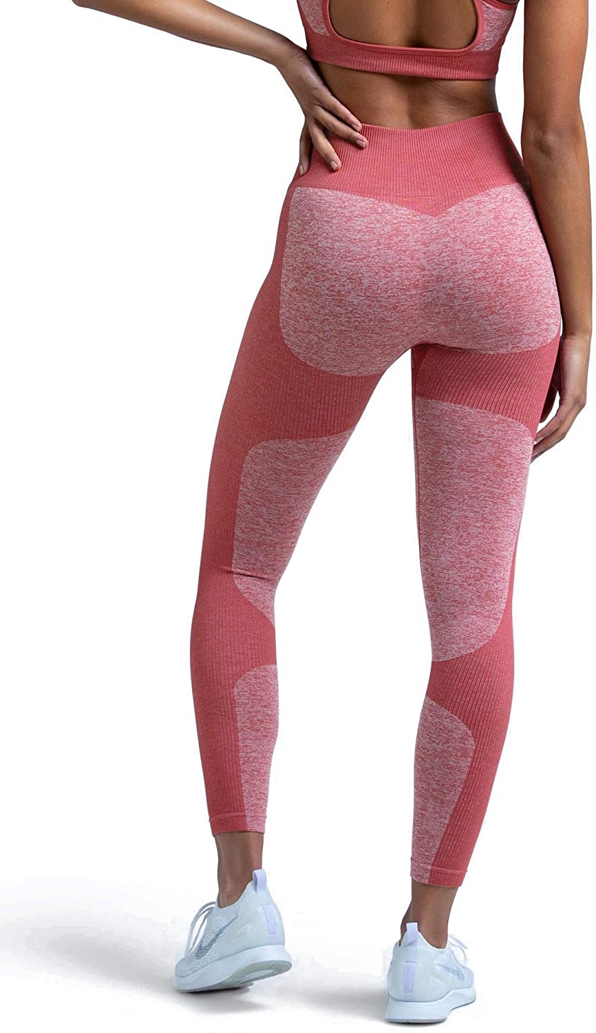 M MOYOOGA Seamless Workout Leggings for Women High Waisted Leggings for Yoga Gym Sports